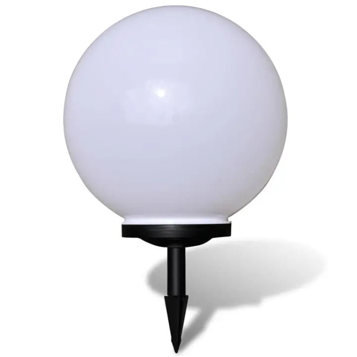 vidaXL Lámpara de Suelo de Jardín Forma de Bola Luz LED Energía Solar Dimensiones 40 cm, 50 cm - 1
