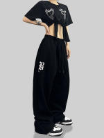 Pantalones De Mujer High Waist Hip-Hop Casual Street Personality Primavera Verano 2024 Largo Ajuste Regular Estilo Ancho - details 3