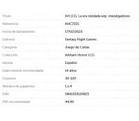 AH LCG: La era olvidada exp. investigadores Fantasy Flight Games Arkham Horror LCG - details 1