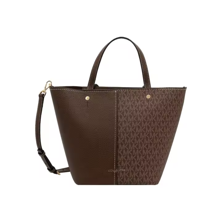 Bolso MICHAEL KORS Tote Flora  Mediano con Piel Granulada y logos Color Marrón - 1