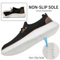 Zapatos De Caminar Para Hombre Ultra Cómodos Zapatillas Casuales Transpirables De Tela Malla Antideslizantes Talla Grande 39-48 - details 4