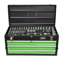 JBM CAJA METÁLICA CON HERRAMIENTAS 143 PIEZAS CINCADO , CAJA HERRAMIENTAS METALICA [143 PIEZAS] , Caja herramientas profesional metálica con 4 cajones con cierre centralizado. Toda la herramienta viene distribuida en 4 cajones. - details 0