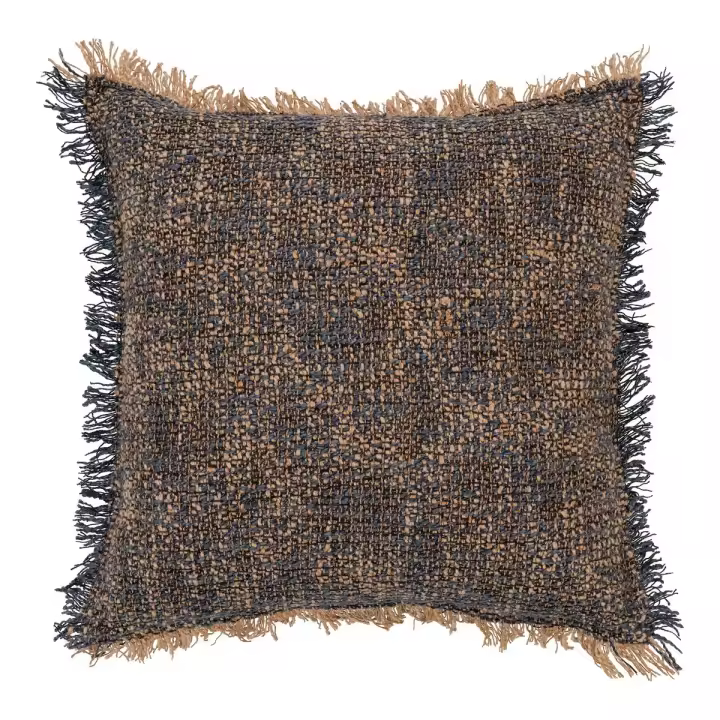 Almohada Decorativa Ely, Algodón, Marrón, 45x45x1 cm - 1