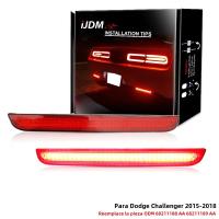 2Pcs Luz De Freno Trasera LED Para Dodge Challenger 2015-2021 Reflector OEM:68211188AA ABS/LED Rojo Funciona Como Luz De Fondo - details 0