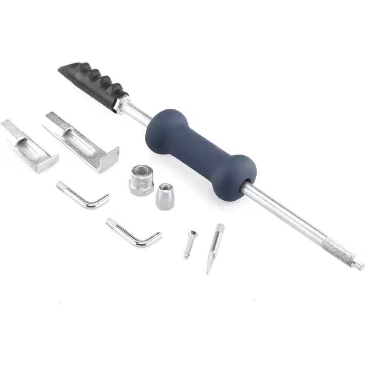 JOMAFA - KIT MARTILLO DESLIZANTE SACABOLLOS ABOLLADURAS Y TORNILLOS ATASCADOS  9 PIEZAS - 5426 - 1