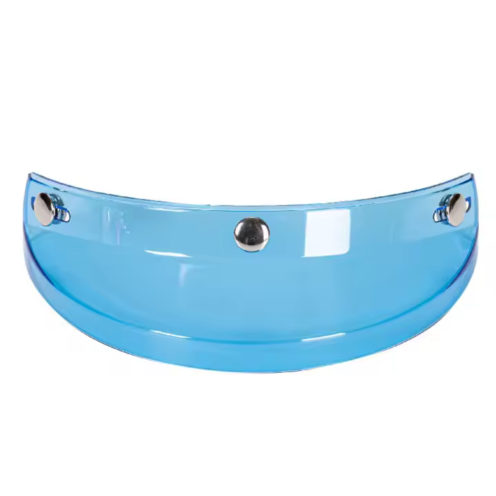 Visera Universal Para Motocicleta Con 3 Botones De Cierre Pantalla Protectora Antigolpes Para Casco De Carretera - 1
