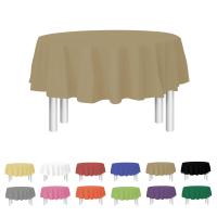 Manteles desechables de alta calidad PEVA color sólido manteles decorativos de plástico grueso, manteles decorativos para fiestas, manteles redondos, mesas redondas, ¡compre uno y llévese cinco gratis! - details 13