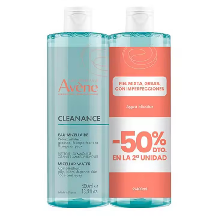 Avene Cleanance Agua Micelar 400 ml Duplo - 1