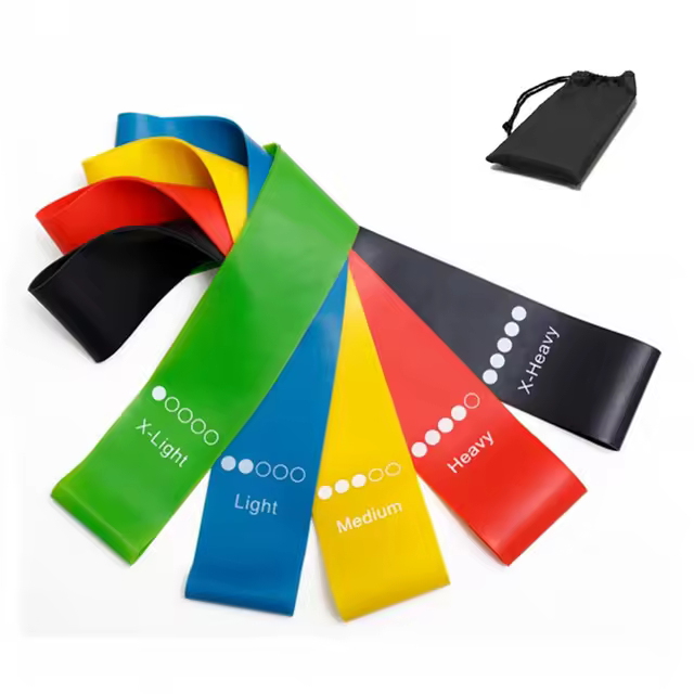 Set De Bandas De Resistencia TPE Ejercicio De Fortalecimiento Muscular Yoga Equipo De Gimnasio Anillos Elásticos De Goma Para Entrenamiento De Piernas Unisex - 1