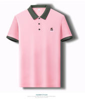Camisa Polo Para Hombre Con Bordado De Oso Cartoon Manga Corta Estilo Casual Transpirable Para Verano 2024 Comodidad Y Brevedad - details 8