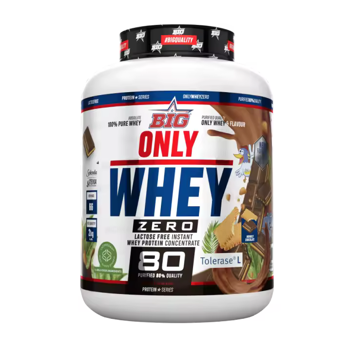 Big Only Whey Zero 2kg | Proteína Sin Lactosa Alta Calidad - Concentrado de Suero de leche Certificado - 1