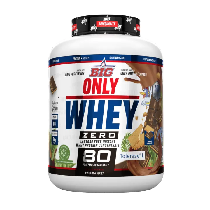 Big Only Whey Zero 2kg | Proteína Sin Lactosa Alta Calidad - Concentrado de Suero de leche Certificado - 1