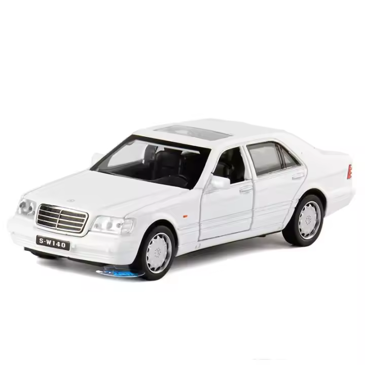Mercedes-Benz S-W140 Modelo De Coche De Aleación De Metal a Escala 1:32 Juguete Coleccionable Para Niños Regalo De Coleccionista De Automóviles Simulación Alta - 1