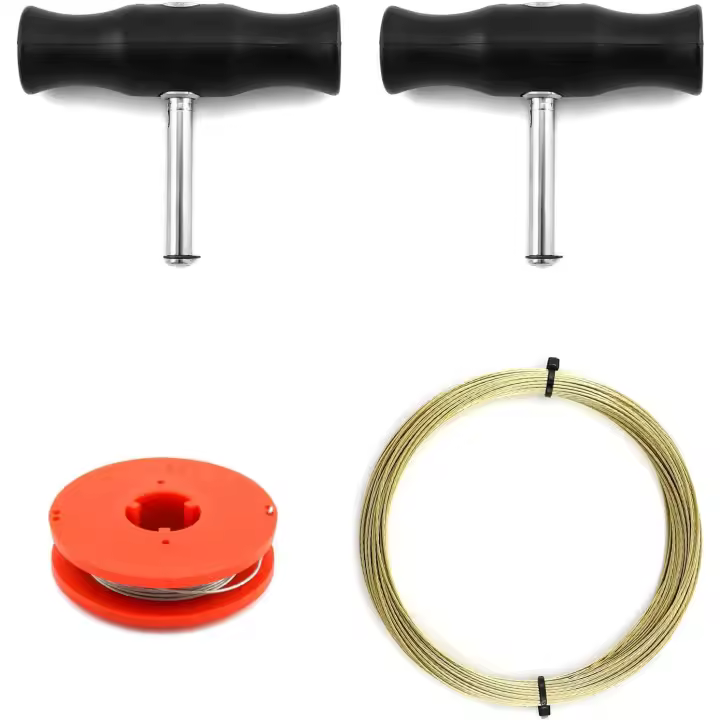 Herramienta de eliminación de las persianas de coche, Kit de herramientas de las persianas universales Con 2 Rollos de línea de Corte de Vidrio de Ventana con mango - 1