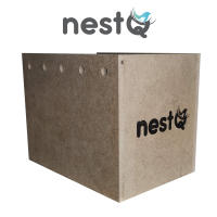 Nido Madera nestQ para Exoticos con Viruta Cama 15 cm x 13.5 cm x 12 cm, Diamantes Mandarin, de Gould, Babero, Papagayo, Moteado, Ruficaudo, Bichenov, Modesto, Pico Plata, Tricolor, Isabelita de Japon - details 1
