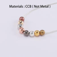 30-400pcs Bolas De Espaciador Redondas De Color Oro 3-12mm Para Creación De Joyería Collares Pulseras DIY Accesorios De Manualidades - details 1