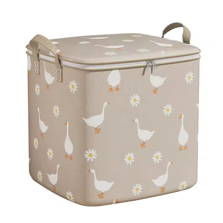 100/140/180L Clothes Quilt Storage Bag Household Large Capacity Quilt Storage Box Wardrobe Non-woven Clothing Moving Lgage - 1