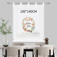 Cortina de cocina estampada de 140 x 140 cm, 100x140cm Panel de tela decorativo resistente al aceite - details 0