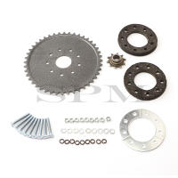 Kit De Montaje De Cadena Trasera Para Bicicleta Motocicleta 44 Dientes Apto Para 49cc 66cc 80cc Metal Con Almohadillas De Goma - details 2