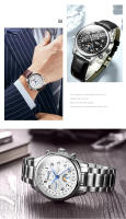 Reloj De Pulsera De Lujo Para Hombre GUANQIN 2025 Acero Inoxidable Impermeable Con Fase Lunar Y Calendario Marcas Arábigas Cristal De Zafiro - details 12