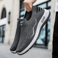 Zapatos Casuales Para Hombre Transpirables Zapatillas De Correr Y Caminar Ligeros Slip on Para Pareja Talla 44 Material Superior De Malla - details 23