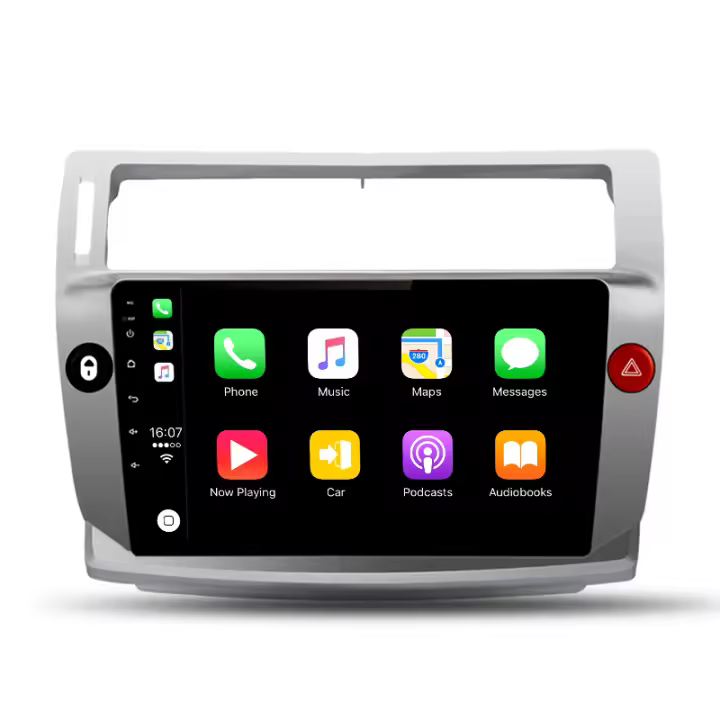 AWESAFE inalámbrico CarPlay Android Auto Radio para Citroen C4 C-triomphe c quatre 2004-2005 2006 2007 2008 2009 coche reproductor multimedia GPS 2 din autoradio volante controles RDS Bluetooth - 1
