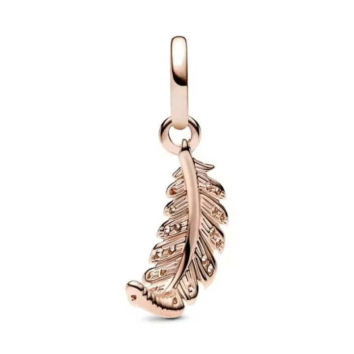 Charm Pandora Colgante rosa Pluma Curvada 782578C01 - 1