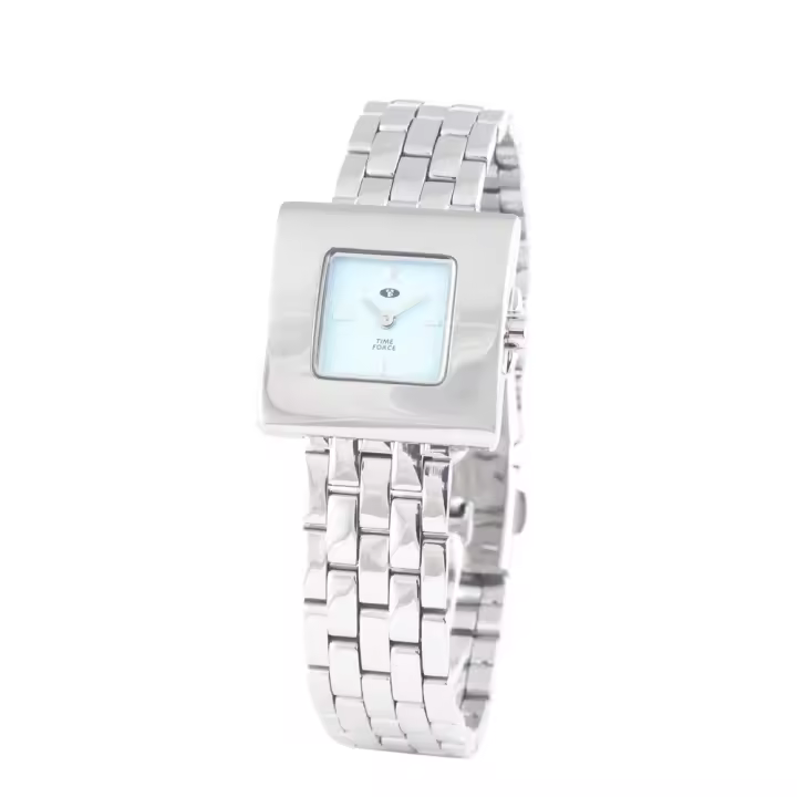 Time Force Reloj Analógico para Mujer de Cuarzo con Correa en Acero Inoxidable TF1164L-03M - 1