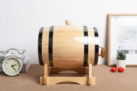 Barrel Retro De Madera Para Whiskey Y Vino Tinto De 1.5L/3L Gran Capacidad De Almacenamiento Con Grifo Accesorios Para Fabricación De Vino - details 5