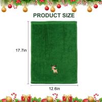 Juego De 3 Toallas De Algodón Suave 32x45cm Absorbentes Con Diseño De San Nicolás Para Navidad Toallas De Mano Y Baño Para Hotel Y Hogar - details 6