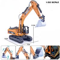 Modelo De Camión Escavador De Nieve 1/50 Escala Juguete De Vehículos De Ingeniería Con Sonido Y Luz Para Niños Regalo De Cumpleaños Metal Amarillo Tamaño Ajustable - details 1