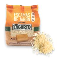 Detergente en Escama de Jabón Natural LAGARTO - Escamas para Lavadora Ropa Blanca y de Color - Presentación 400g - Pack de Unidades - LAGARTO. - details 0