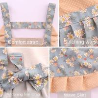 Delantal Para Mujer Con Encaje Y Gran Bolsillo Para Cocina Y Limpieza Delantal De Algodón Y Poliéster Transpirable Estilo Japonés - details 3