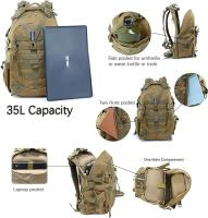 Mochila Táctica Militar 35L Aguateresistant Senderismo,Mochila táctica de 35 L, Mochila militar del ejército, resistente al agua, para senderismo, camping, ciclismo, viajes, mochila al aire libre para hombres y mujeres. - details 2