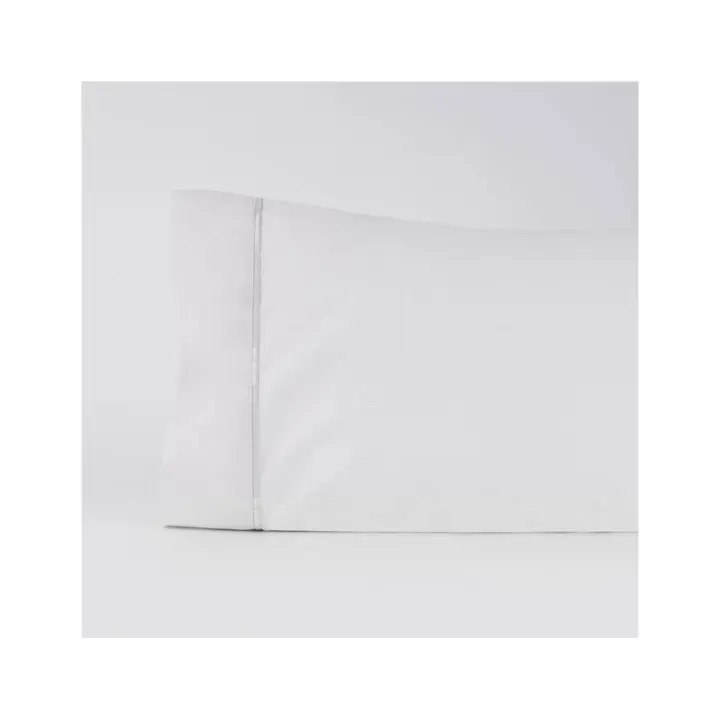 Funda de Almohada, Color Blanco, 100% Algodón Percal, 180 Hilos, Don Algodón - 1