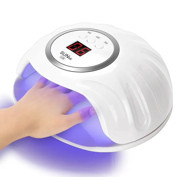 Lámpara LED UV Profesional Para Uñas 72W Con 24 Diodos Emisores De Luz 3 Configuraciones De Tiempo Y Pantalla Sensor Automático Para Salón Y Hogar - 1