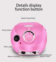 Set De Manicura Eléctrica Profesional 35000RPM Máquina De Taladro Para Uñas Con Polirreparador Portátil Para Salón De Belleza - details 16