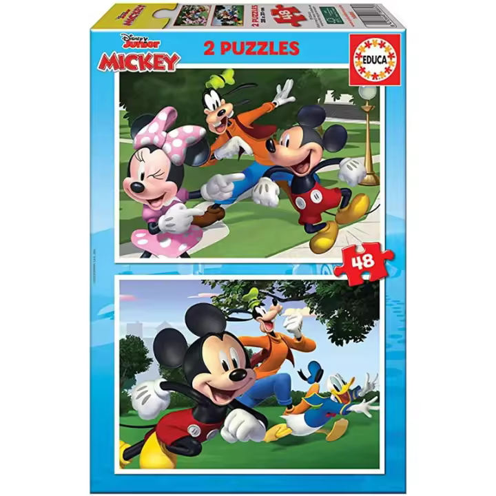 Puzzle 2en1 48 piezas de Mickey y sus amigos de Disney Junior 18885 - 1