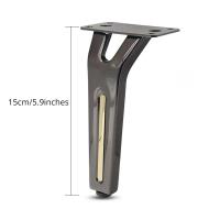 4pcs Piernas De Muebles De Metal Nueva Estilo 15cm Para Sofá Mesa De Café Cama Armario Baño Estuche De Repuesto De Pie De Muebles - details 2