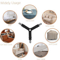 2 PCS Fijadores De Sábanas Elásticos Ajustables Para Colchones Y Sofás Clips De Adaptación Plana Para Cama Material De Poliéster 100% - details 6