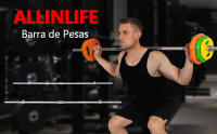 ALLINLIFE Barra de Pesas 180 cm/220cm Cromo con Cierre de Resorte 25 mm /28mm diámetro, Opción: desmontar o no.capacidad-100 kg - details 17