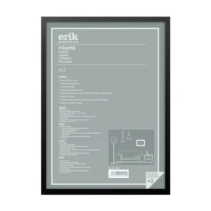 Bticino Marco A3 42 X 29,7 Cm MDF Negro - Elegante Diseño - 1