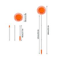 Mopa Sol Y Trigo Rotativa De 360 Grados Ajustable Y Extensible Con Manija Larga Microfibra Para Limpieza De Paredes - details 2