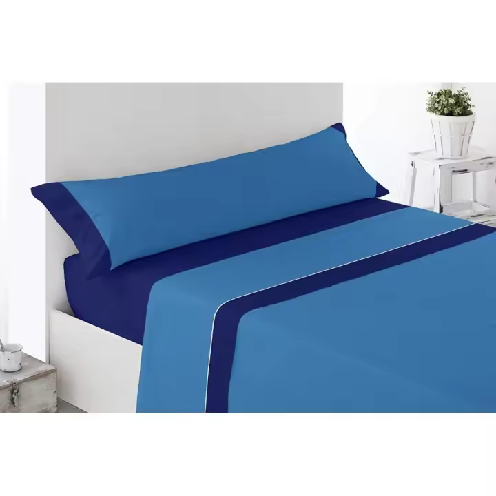 Juego de Sábanas JIMENÉZ HOME Verano Microfibra Suave - Modelo Summer | Fácil Lavado | Resistente - Bicolor | 3 Piezas - 1