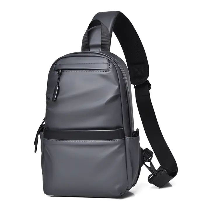 Bolsa De Pecho Para Hombre Moda Tendencia Gran Capacidad Bolsa Cruzada Multi-capas Ideal Para Salir Viaje Uso Diario - 1