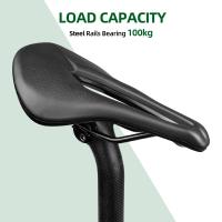 Sillín De Bicicleta MTB Carreras De Carretera Comp Triatlón Ancho Sillin PU Transpirable Suave Almohadilla De Asiento Para Hombres - details 5