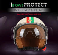 Casco De Motocicleta Vintage TT&COCASCOS Con Visera 3/4 Abierto Retro Para Scooter Y Moto Abs Material Hombre Peso 1kg - details 1