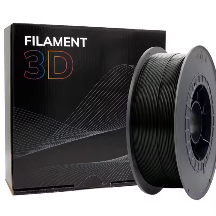 Filamento 3D PLA - Diametro 1.75mm - Bobina 1kg - Color Negro - 1