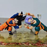 Figura De Acción Dragon Ball Z Anime Son Goten Gotenks Trunks Combinado Cuerpo 10cm PVC Estatua Colección Modelo Juguetes Regalos - details 0