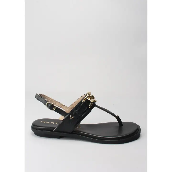 sandalia cadenas napa negro MARTINELLI - 1